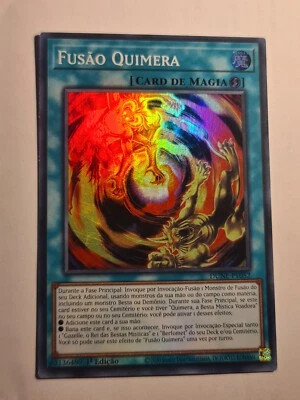 Chimera Fusion●YUGIOH●DUNE●PORTUGUESE●SUPER RARE●1st ED●NM●09134 - Image 1 of 2