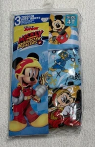 Boys Toddler 3 Pack Mickey & The Roadster Racers Briefs: 2T/3T & 4T - Picture 1 of 2