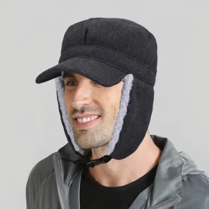 Men's Women's Waterproof Winter Hats Warm Fleece Lined Earflaps Baseball Cap - Picture 1 of 12