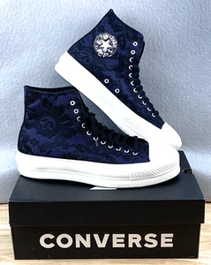 Converse CTAS Lift Purple Black Platform High Top Sneakers Women's Size 9.5 NWB - Picture 1 of 14