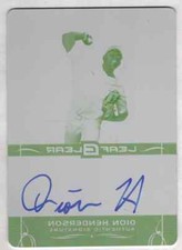 Dion Henderson 2015 Leaf Ultimate Draft Yellow Printing Plate Auto 1/1