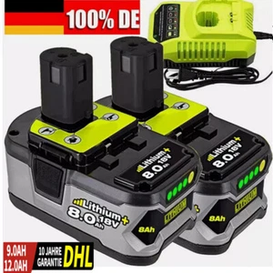 18V 8.0Ah Original Akku für RYOBI One+ Plus Lithium RB18L50 P108 P104 Batterie - Bild 1 von 39