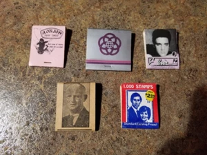 5 Vintage Matchbooks: Ron Jon Surf, Disney EPCOT, Elvis Presley, Charles & Diana - Picture 1 of 17