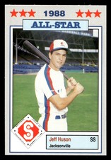 1988 Jennings Southern League All-Stars Jeff Huson #18 Jacksonville Expos
