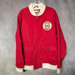 NWT Mitchell & Ness HWC Houston Rockets Replay Cotton Twill Jacket Men L $150 - Picture 1 of 7