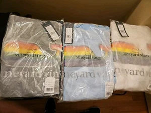 Lot 3 Vineyard Vines Limited Edition Pride GAY Whale Long Sleeve Shirt medium - Picture 1 of 4