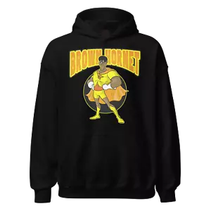 The Brown Hornet Hoodie Fat Albert Cartoon Hero Blended Cotton Premium Pullover - Picture 1 of 8