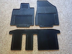 New OEM 2014-2021 Infiniti QX60 Black All Season Floor Mats Front & 3rd Row - Bild 1 von 5