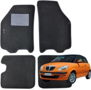 SET 4 TAPPETI TAPPETINI IN MOQUETTE NERI PER YPSILON (843) dal 2003 al 2011 - Imagen 1 de 1
