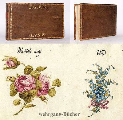 Stammbuch, 1792-1811, J. G. F. D. Erfurt, Aquarelle, Zeichnungen, 24 Einträge • 585€