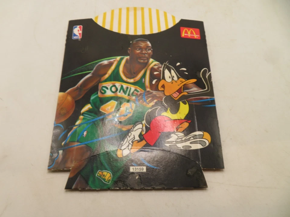 Shawn Kemp 1995 MacDonald's French Fries container Tweety's Scouting Report NBA Foto 1 de 4
