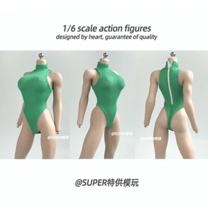 1/6 Green Jumpsuits Swimsuit  Backless Bodysuit Fit 12''  Figure cloth - Picture 1 of 8