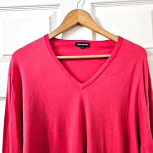 Maglione John Smedley 100% cotone Sea Island taglia XL uomo corallo maglia fine donna - Foto 1 di 5