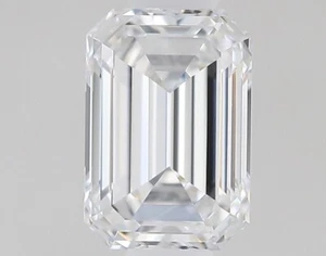 GIA Certified 0.43 Carats D Color, IF clarity Emerald Cut Natural Diamond - Picture 1 of 5