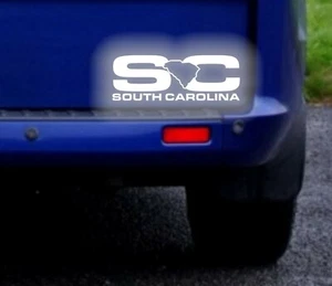 South Carolina SC USA State Reflective Sticker Decal - Picture 1 of 2