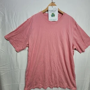 Short T-Shirt Dress Women Size 16 Pink Cotton Short Sleeve - Picture 1 of 9