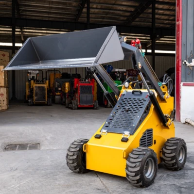 Free Shipping Wheel Type New 1896lbs Mini Skid Steer 23HP Gas EPA Engine USA - Image 1 of 4