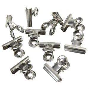 10PCS 20mm Grip Clips Bulldog Money Clip Letter Binder Paper U4R6 Re Metal U K1 - Picture 1 of 8