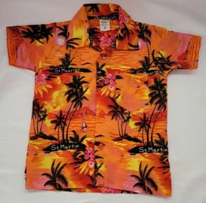RIMA St Maarten Tropical Hawaiian-Style Short Sleeve Shirt Toddler/Young Boys S - Picture 1 of 5