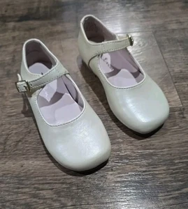 Nina Bonnett girls ivory MARY JANES flat dressy shoes size 7.5M New - Picture 1 of 5