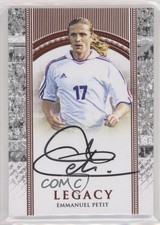 2022-23 Futera Unique World Football Legacy Auto /2 Emmanuel Petit #ALG15 Auto