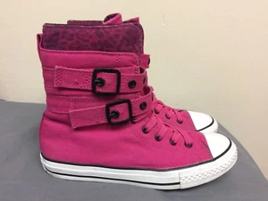 Converse Chuck Taylor All Star pink High Top Sneakers Junior SZ US 5 EUR 37.5 - Imagen 1 de 12