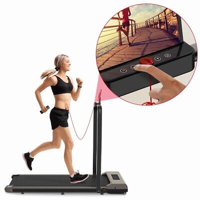 2 in 1 Folding Treadmill Electric Walking Running Machine LED Display Home>