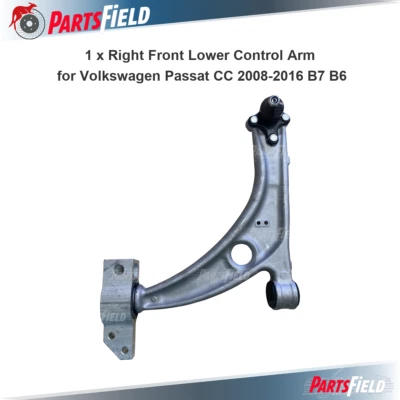 1 x Right Front Lower Control Arm for Volkswagen Passat CC 2008-2016 B6 B7 - image 1 of 4