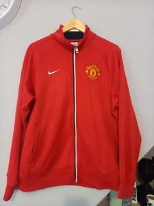 MANCHESTER UNITED TRAINING FOOTBALL JACKET NIKE SOCCER SHIRT JERSEY L - Picture 1 of 11