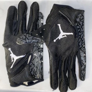 Nike Jordan Vapor Jet Fußballhandschuhe Größe Large 129862 schwarz 3-4 Mal getragen 50 $ - Bild 1 von 17