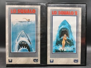 2 Vhs LO SQUALO Steven Spielberg JAWS 1975 Horror UNIVERSAL - Picture 1 of 7
