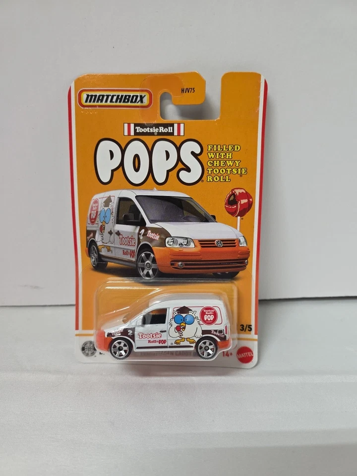 MATCHBOX 2025 TOOTSIE ROLL POPS 2/6 - VOLKSWAGEN CADDY DELIVERY WHITE