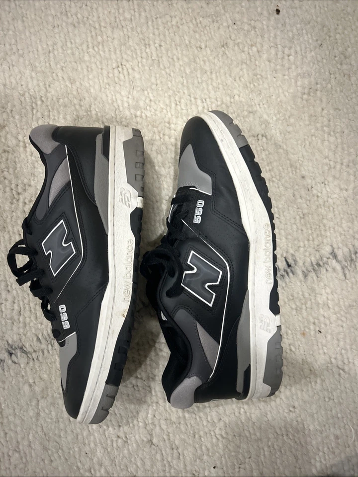 Zapatilla deportiva New Balance 550 para hombre blanca/gris/negra, talla 13 para hombre Foto 1 de 4