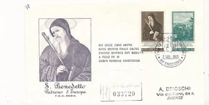 D222552 St. Benedict FDC Vatican City 1965 - Picture 1 of 1