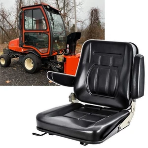 Asiento de carretilla elevadora universal ergonómico ajustable respaldo y reposabrazos espuma viscoelástica - Imagen 1 de 8