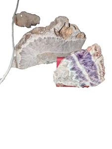 2 amethyst anschliffe aus geyer,erzgebirge,sachsen - Bild 1 von 5