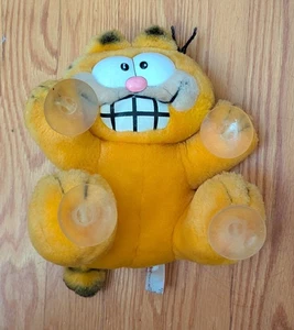 Garfield the Cat Vintage Car Window Cling 1981 VTG 80s Cartoon Stuffed Animal - Picture 1 of 3