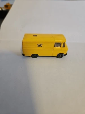 Wiking Mercedes L406 Post Wagon Diecast plástico modelo furgoneta amarillo #27 Foto 1 de 4
