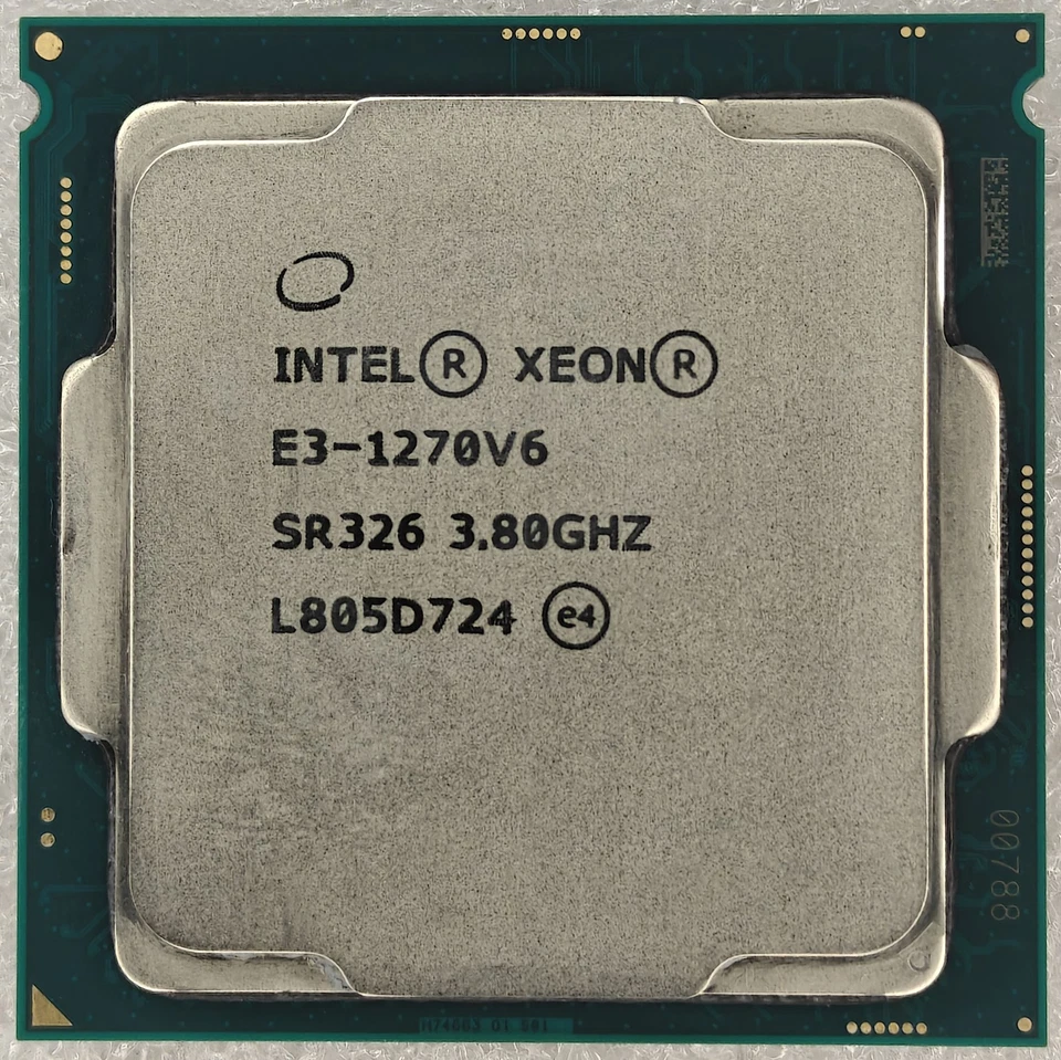 Intel Xeon E3-1270 V6 LGA1151 CPU Processor 3.80 GHz 4 of cores SR326 - Image 1 of 2