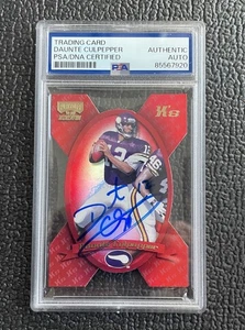 🔥DAUNTE CULPEPPER 1999 PMSSD RED REFRACTOR AUTOGRAPH ROOKIE /300!🔥VIKINGS! PSA - Picture 1 of 2