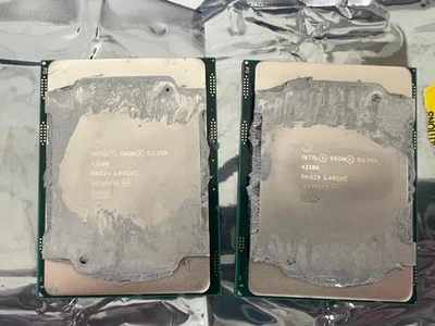 LOT of 2 Intel Xeon Silver SRG24 4210R Processor 2,4 GHz, 10 Core HPE P24768-b21 - Image 1 of 3