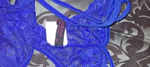 Avidlove Damen Tanga blau Spitze XXL - Bild 1 von 4