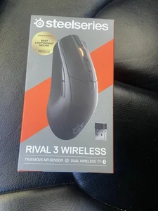 SteelSeries Rival 3 Wireless Gaming Optical Mouse  Black - Picture 1 of 6