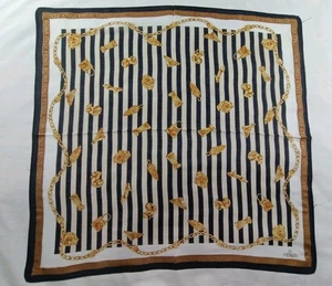 Fendi Roma Italy Cotton Scarf Scarves Headband Vintage  Pattern 16"×16" - Picture 1 of 4