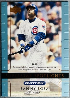 2002 Upper Deck Ovation #108 Sammy Sosa Cubs - Image 1 of 2
