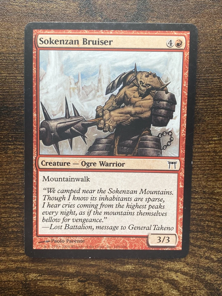 Sokenzan Bruiser (188) Champions of Kamigawa MTG Magic The Gathering D9716* - Image 1 of 1