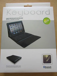 Purple Bluetooth Wireless Keyboard Leather Carry Case/Stand for Old iPad 1,2,3 - Picture 1 of 7