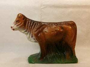 Vintage Composition Cow Figurine - Picture 1 of 6