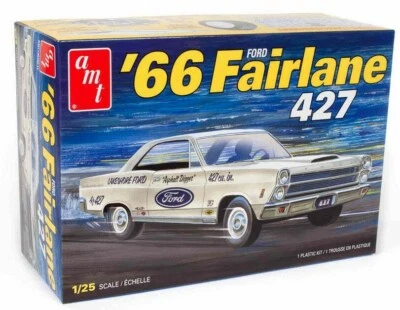 1:25 AMT 1966 Ford Fairlane 427 *PLASTIC MODEL KIT* MISB!  - Image 1 of 3