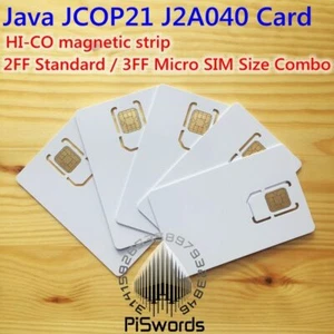 5PCS LOT jcop21 J2A040 JCOP 21 Hico Mag Stripe 2FF standard 3FF Combo Smart Card - Picture 1 of 4
